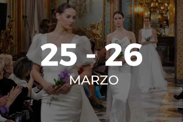 Cartel de la pasarela nupcial Atelier Couture, 25 y 26 de marzo